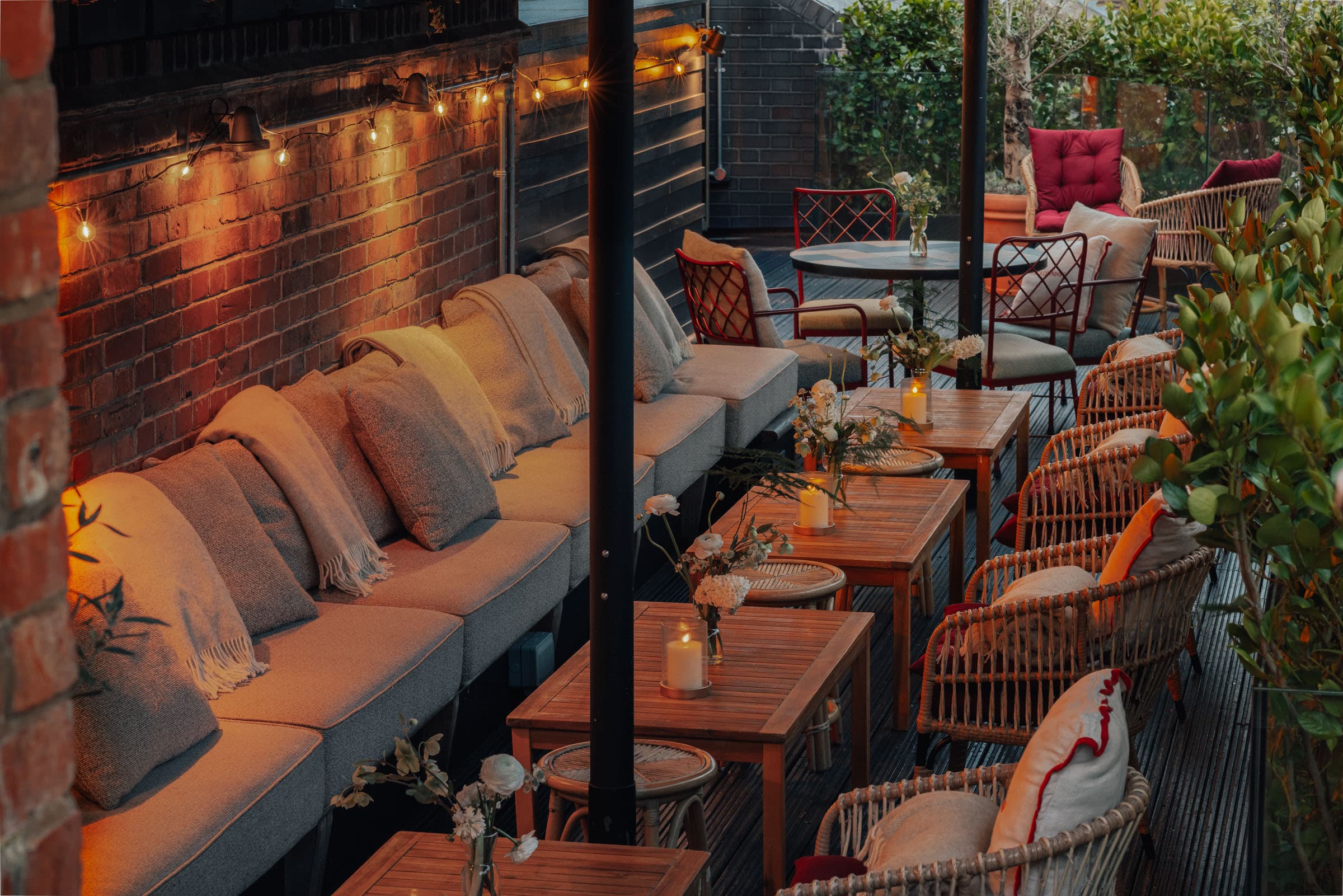 Lower Terrace with Moët & Chandon